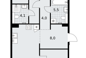 3-к. квартира, 96&nbsp;м²