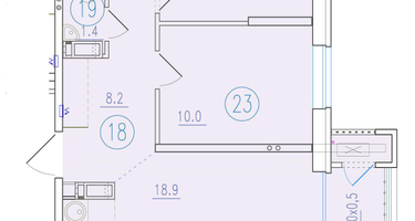 3-к. квартира, 60&nbsp;м²