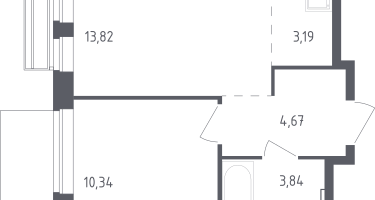Студия, 35&nbsp;м²