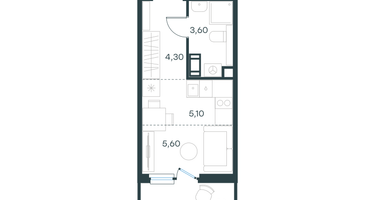 Студия, 21 м²