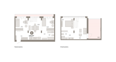 3-к. квартира, 108 м²