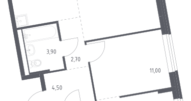 Студия, 48&nbsp;м²