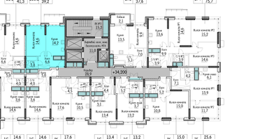 1-к. квартира, 39&nbsp;м²
