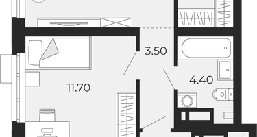 2-к. квартира, 68 м²