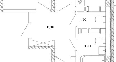 2-к. квартира, 58&nbsp;м²