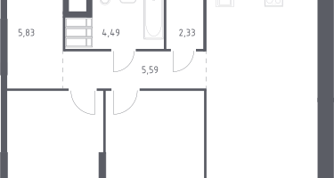 2-к. квартира, 65&nbsp;м²