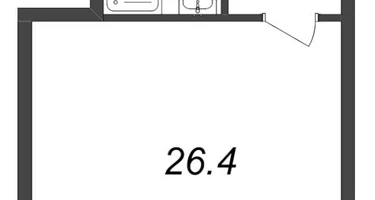 Студия, 26&nbsp;м²