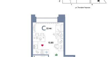 Студия, 22&nbsp;м²