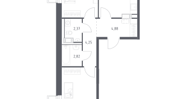 2-к. квартира, 56&nbsp;м²
