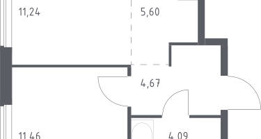 Студия , 37&nbsp;м²