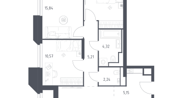 Студия, 83&nbsp;м²