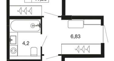 1-к. квартира, 41&nbsp;м²