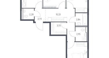 3-к. квартира, 75&nbsp;м²