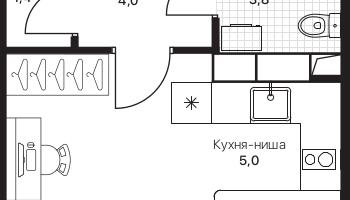 Студия, 30&nbsp;м²