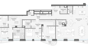 5-к. квартира, 254&nbsp;м²