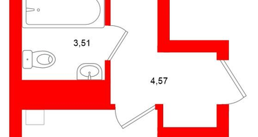 1-к. квартира, 38&nbsp;м²