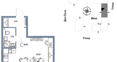 Студия, 30&nbsp;м²