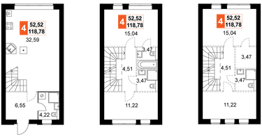 4-к. квартира, 118&nbsp;м²