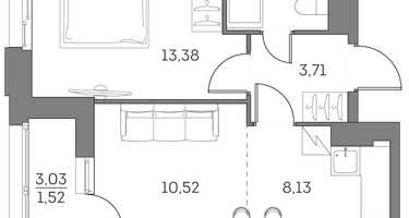 Студия, 41&nbsp;м²
