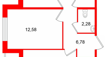 2-к. квартира, 53&nbsp;м²