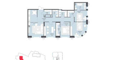 4-к. квартира, 150 м²