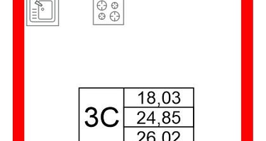 Студия, 24 м²