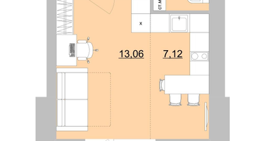 Студия, 31 м²