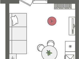 Студия, 28 м²