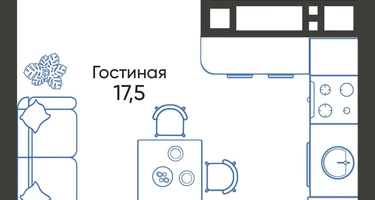 Студия, 25&nbsp;м²