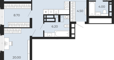3-к. квартира, 105&nbsp;м²