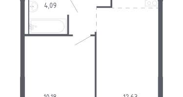 Студия, 35&nbsp;м²