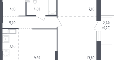 Студия, 48&nbsp;м²