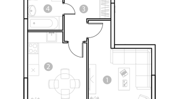 1-к. квартира, 37&nbsp;м²