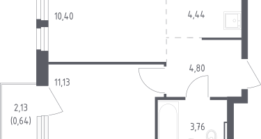 Студия, 35&nbsp;м²