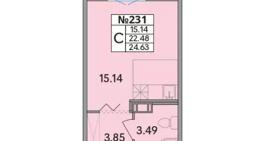 Студия, 24&nbsp;м²