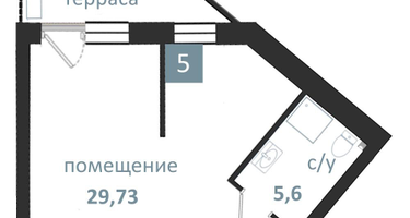 1-к. квартира, 49&nbsp;м²