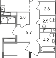 3-к. квартира, 81&nbsp;м²