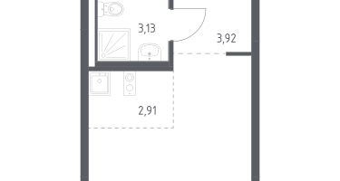 Студия, 22&nbsp;м²