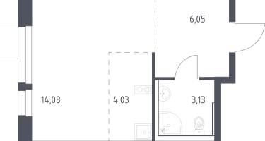Студия, 26&nbsp;м²