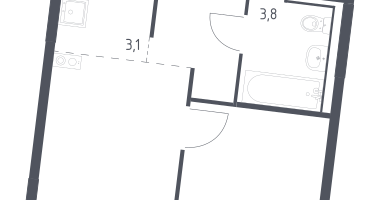 Студия, 31&nbsp;м²