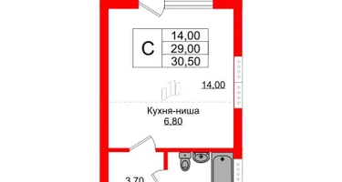 Студия, 30&nbsp;м²