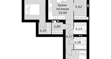 3-к. квартира, 73 м²