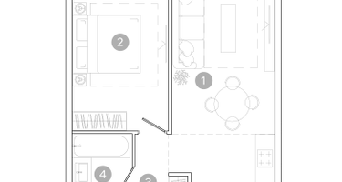 2-к. квартира, 45&nbsp;м²