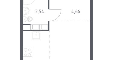 Студия, 24&nbsp;м²