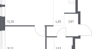 Студия, 36&nbsp;м²