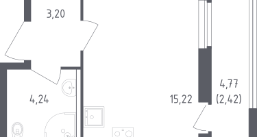 Студия, 25&nbsp;м²