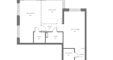 2-к. квартира, 76&nbsp;м²