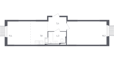 Студия, 47&nbsp;м²