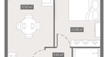 1-к. квартира, 37 м²