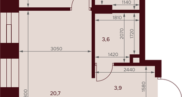 1-к. квартира, 48&nbsp;м²
